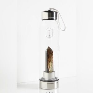 New Free People x Glacce Crystal Elixir Water Bottle Smoky Quartz